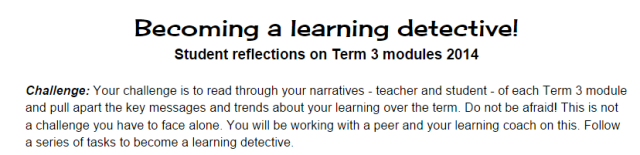 Learning detective instructions